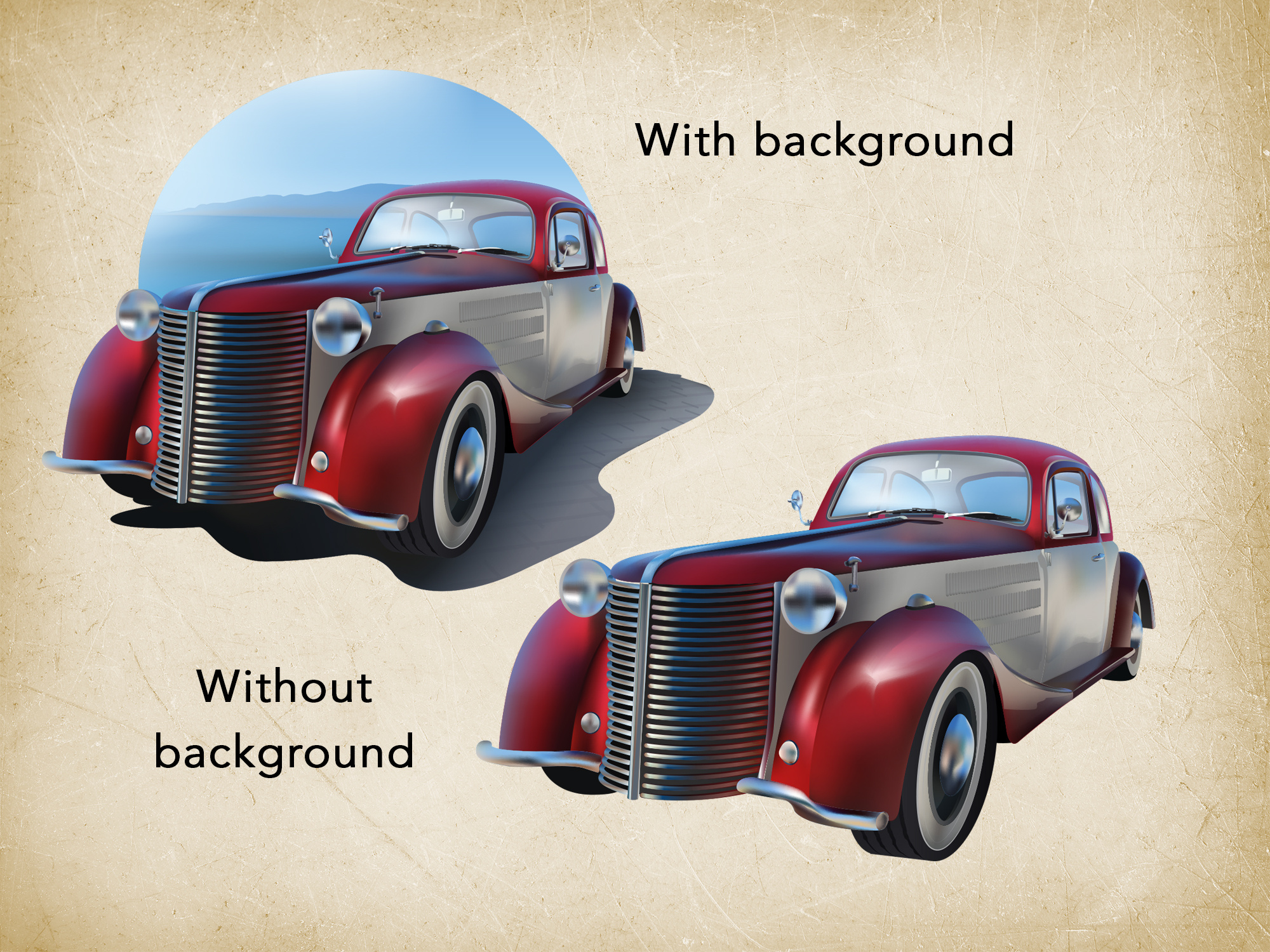 Set of Printable Retro Car 2D Illustrations by Slava Stecenko on Dribbble
