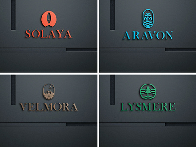 Eye-catching and Luxury Brand Name and Logo design adobe illustrator brand branding design graphic design hill hill logo icon identity logo logotype sea sea logo
