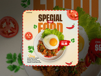 Food - Social Media Post Design branding design graphic design illustration newpost posterdesing productdesign socialmediadesign socialmediapostdesign