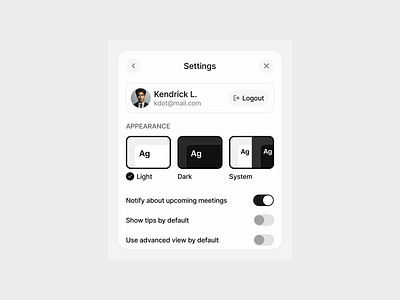 Smarter Workflow appsetting filter lightmode minimal productdesign ui uiux