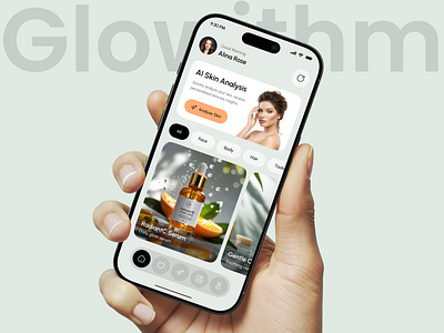 AI Skin Care App UI – Personalized Beauty in Your Pocket ai beauty tech ai skin care app app design beauty app ios mobile mobile app skin analysis skin care app skin scanner