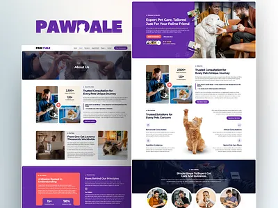 PawDale — Pet Care, Grooming & Veterinary Elementor Template Kit animal cat design dog elementor landing page landingpage pet pet care pet clinic pet hospital pet lover pet salon pet shop pet store ui vet veterinary webdesign wordpress