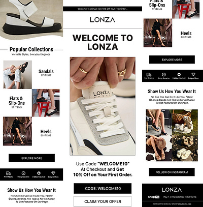 Email design | email marketing | Klaviyo | Campaign | Newsletter animation branding campaign design email design email flow email maketing figma flow graphic design illustration klaviyo flows logo newsletter shoe email ui web design website
