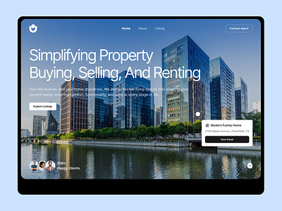 Real Estate Website buysellrentui cleanui figma figmawebdesign homerentaldesign housingapp modernwebdesign propertyfinder propertylistingui realestateplatform realestateui realestatewebsite realtorwebdesign responsivewebdesign ui uiux ux uxuidesign web design websiteinspiration