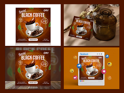 Social Media Post Design For Coffee Shop adobe photoshop advertising agency banner brand design branding branding design brochure business creative design design designer digital marketing dribbble e commerce event fitness graphic design graphicdesign poster