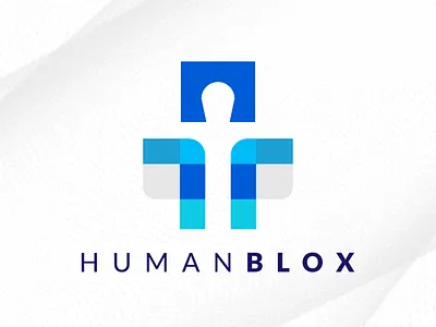 Digital Human Blox Logo Design, Digital Data Logo, Data Human web