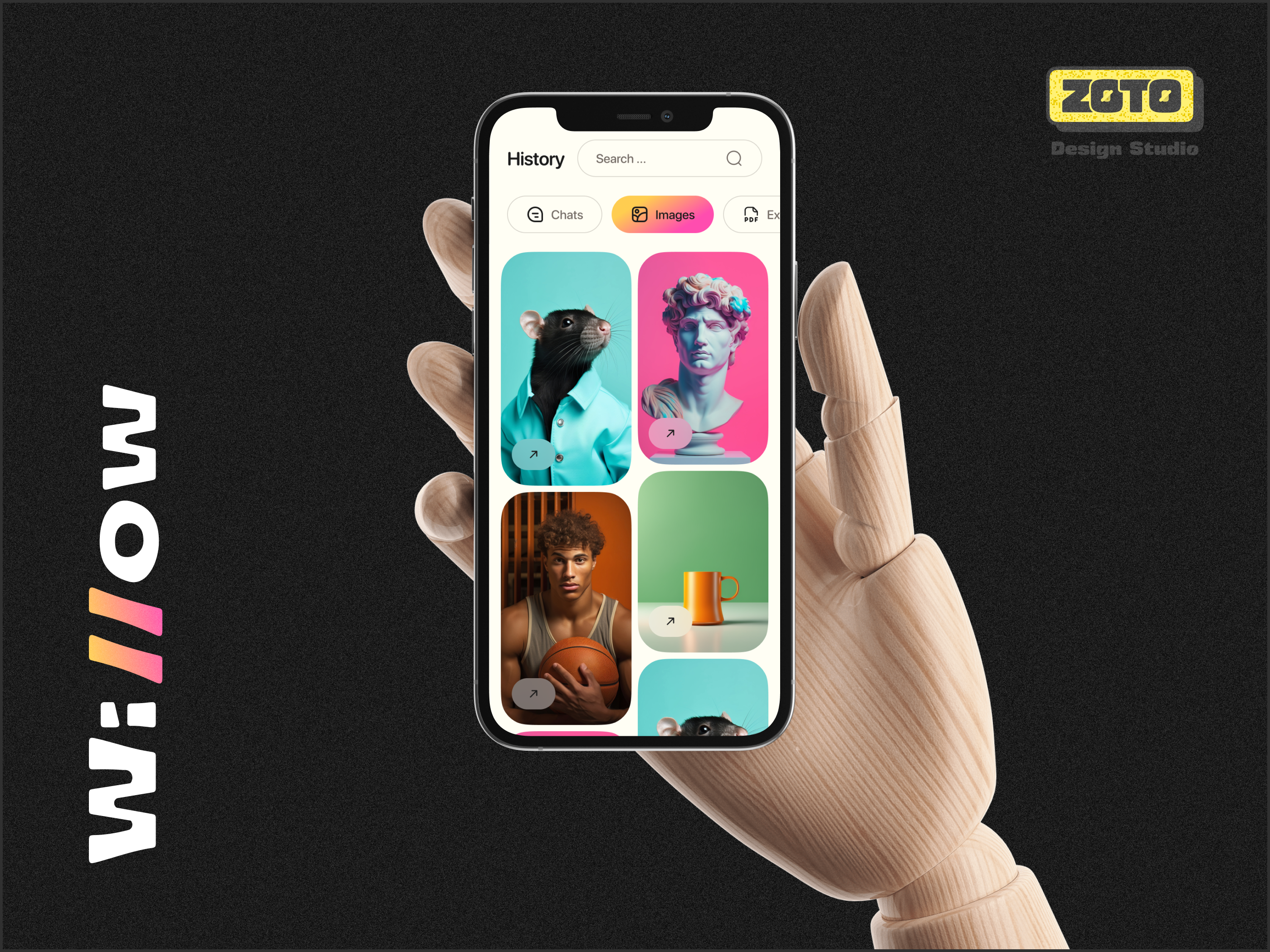 Wi//ow AI Assistant - A Comprehensive Multi-Modal AI Assistant 3d animation app branding design dribbble flat graphic design illustration logo motion graphics ui ux web