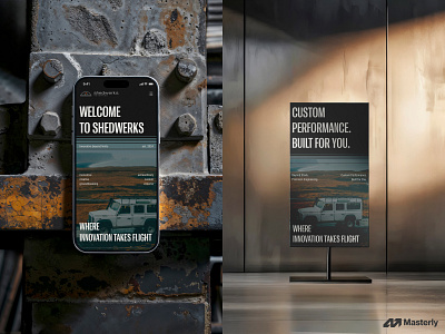 Web Design and Branding for Automotive Business | Masterly automotive banner design brand identity branding car brand car tuning design graphic design illustration logo logo design mobile design responsive responsive website ui uiux ux web design website website design