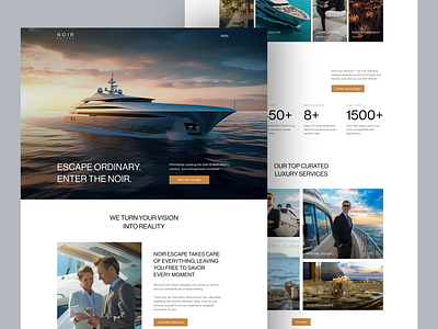 Luxury Lifestyle Management Website high end ui home page landing page lifestyle management luxury luxury branding luxury lifestyle luxury website web web design webdesign website website design
