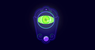 Witchcraft No.2 animation illustration joystick motion design motion graphics weird eye witch