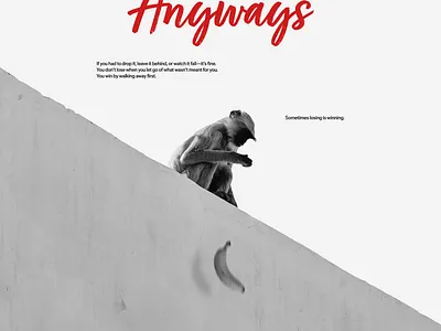 Poster - Your Loss Anyways design graphic design illustration poster typography