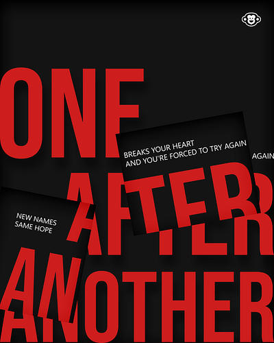 Poster - One After Another design graphic design illustration poster typography
