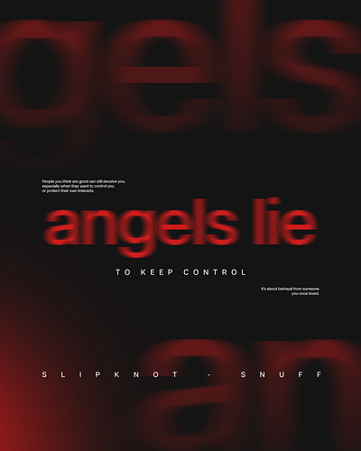 Poster - Angels Lie design graphic design illustration poster typography
