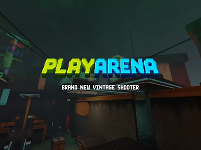 Logo for Online Shooter Game animation branding design game gamedev graphic design interface logo playarena shooter ui ux