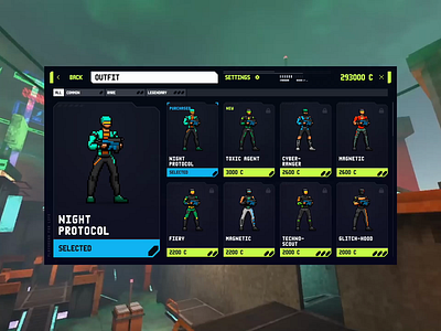 Interface Design for Online Game animation branding design game gamedev gamedevelopment graphic design igaming interface sci fi scifi shooter ui ux