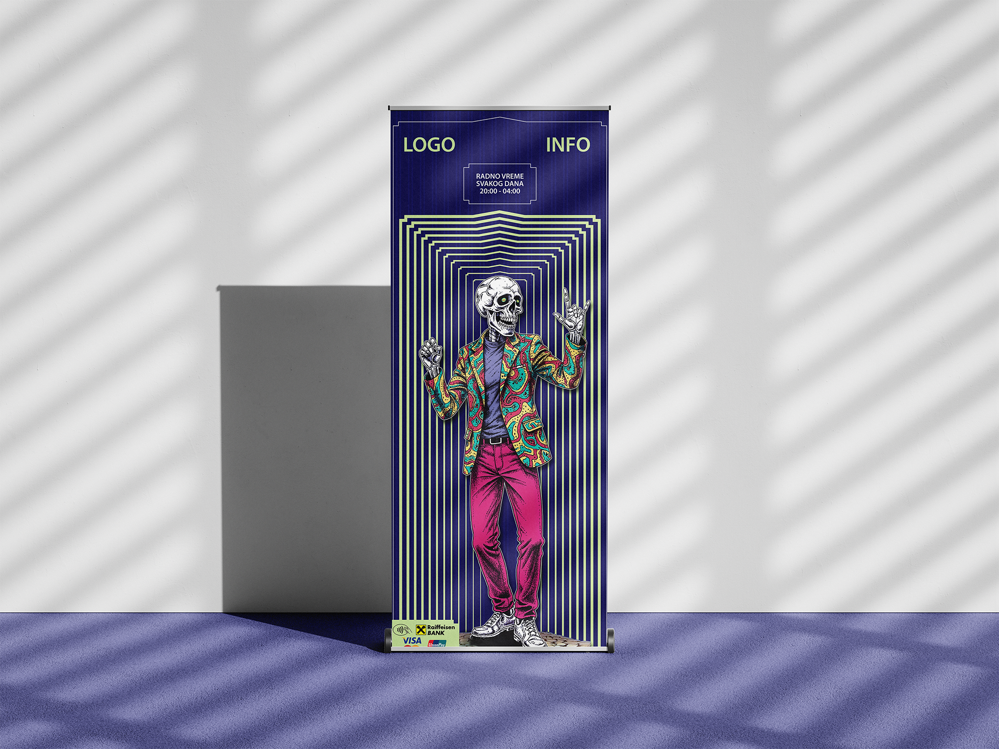 Big Promotion Poster ai cool desing desing graphic design illustrator photoshop psyhodelic retro skull skull desing