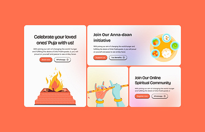 CTA for HKM- Religious Website Design 2025 cta graphic design illustration iskcon modern design religious illustration religious website religious website design ui ux website design