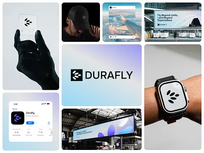 Durafly | Airlines Company - Brand Identity Design airlines brand guideline brand identity branding durafly logo graphic design iconic logo logo logodesign motion graphics trending logo typography ui