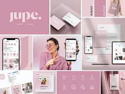 JupeNYC – Branding Contemporary Modesty with Style branding design edition girl graphic design icon joy logo modest outfits season stationary summer typography visuals wear