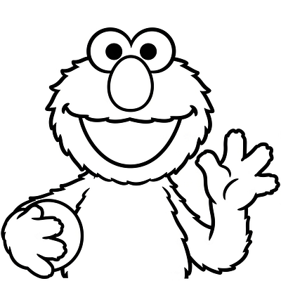 Elmo Colouring Sheets (Free Printables Pages) branding graphic design logo