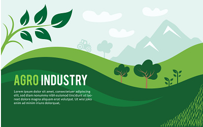 Agriculture Illustrations Backgrounds, Agro Business Farming valley