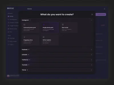 ContentCraft Dashboard bloggingdashboard contentcreation contentmarketing contentplanner copywritingtool creativetools dashboarddesign dribbbleshots