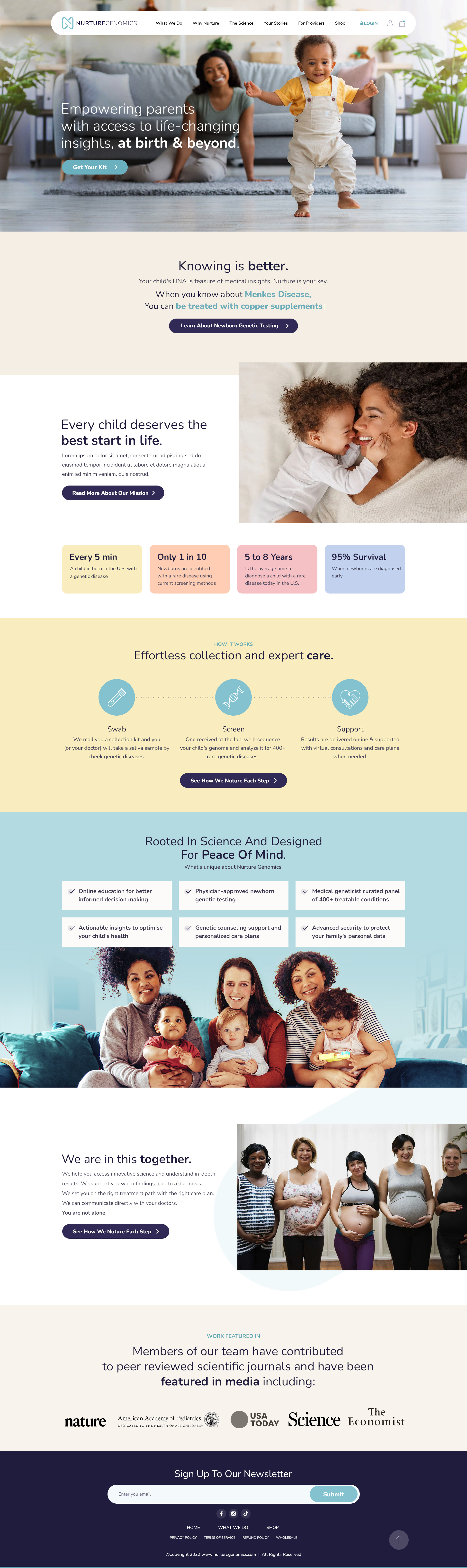 Nurture Genomics 3d animation app branding design flat graphic design icon illustration illustrator logo minimal motion graphics typography ui ux vector web web design website