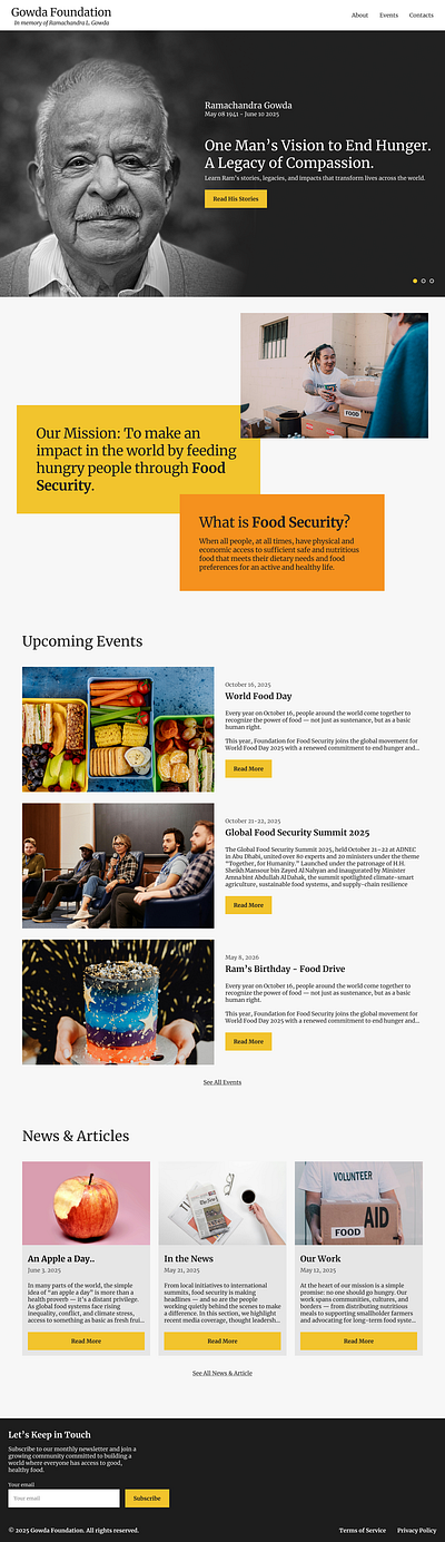 Gowda Foundation website design ui uidesign web webdesign