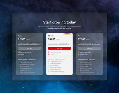 Price Card - website design design price card price website design ui ui design web design website website section