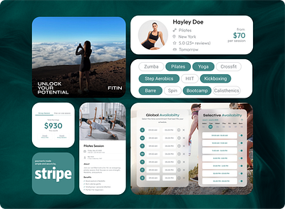 Fitin: Where Instructors Meet Their People development product ui