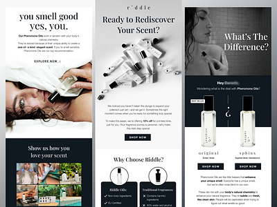 Riddle Email Campaigns beauty design email email design email marketing figma graphic design photoshop