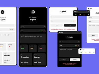 Fighub figma git ui ux version control