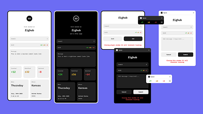 Fighub figma git ui ux version control