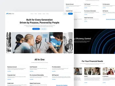 Banking Landing Page bank cards clean design fireart landing layout page professional promo ui ux web