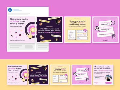 Toggl - Carousel Ad Design instagram ads