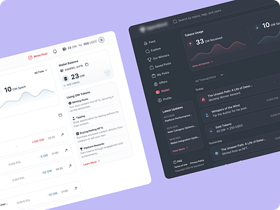 Decentralized Creator Hub blockchainwriters contentmarketplace cryptocontentapp daoplatformdesign decentralizedplatform designforcreators engagementpointsux gamifiedcontentapp interfaceoftheweek modernux2025 saasbutmakeitcrypto tokenflowdesign tokenizedux user experience uxui visualstorytellingui web3creativity web3publishingtool web3social writetoearnui
