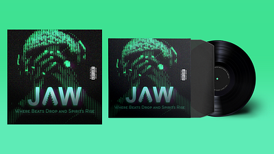 Cybermatrix PSD Album Cover - Glitch Visuals album cd cover psd psd cover template