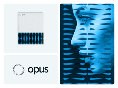 Opus Direction 3 ai artificial intelligence branding branding and identity design dribbble graphic design identity logo logo design machine learning ml modern pattern photo photography print print design saas visual identity