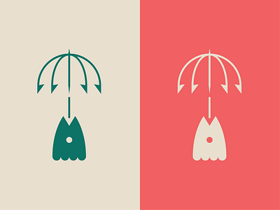 FISH + UMBRELLA 2025 branding design fish graphic design hydro illustration logo minimal logo ocean river typography umbrella vector water