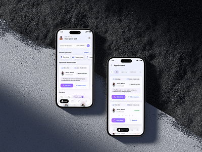 Doctor App UI Design doctorappdesign figmadesign healthcareappux healthtechdesign medicalappui mobileappdesign patientmanagementapp uxuidesign