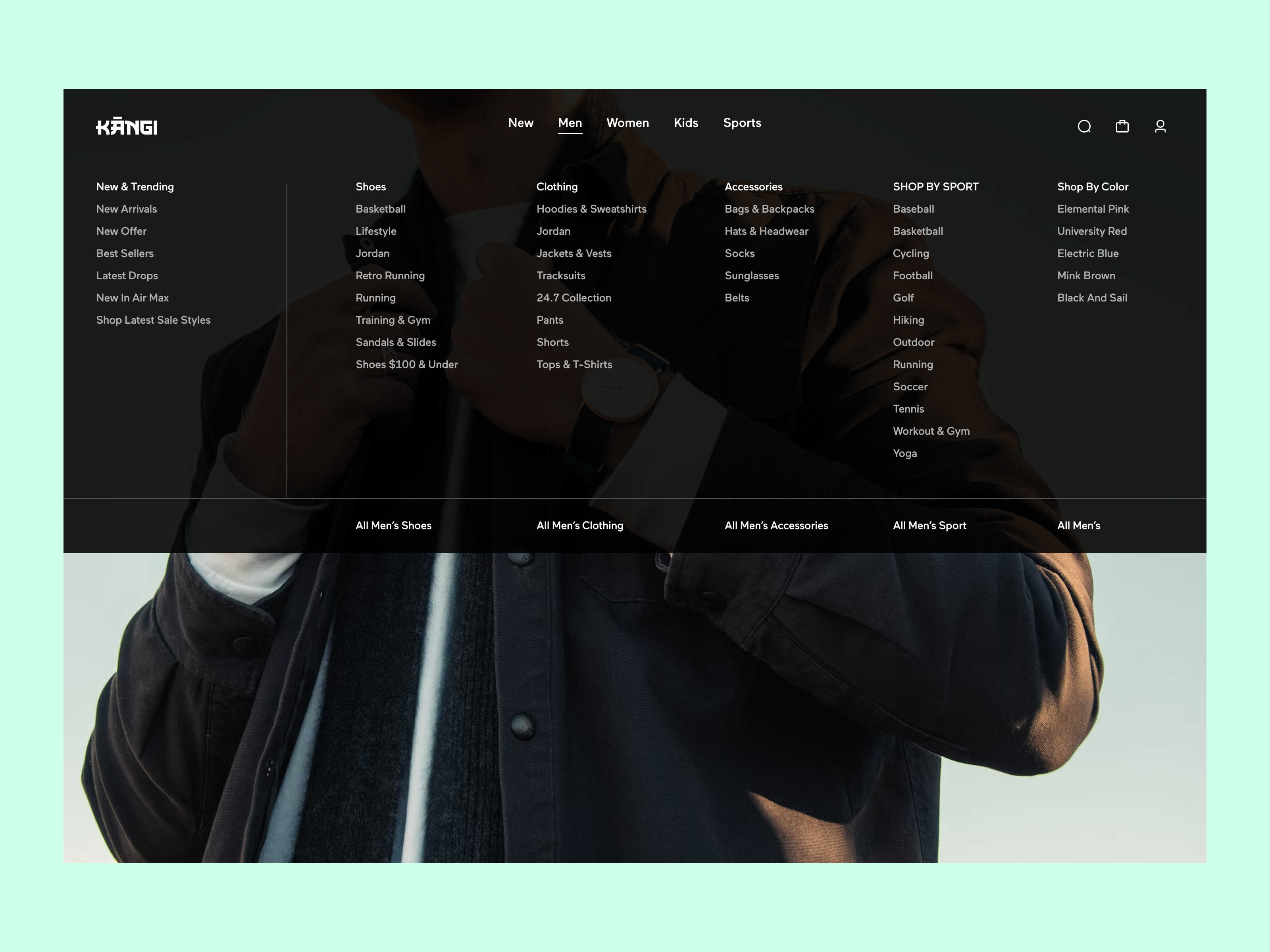 Example of Website Mega Menu/ Mega Navbar/ Mega Dropdown UIUX