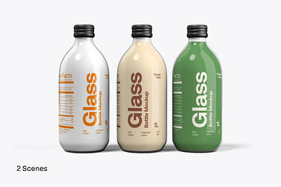 Glass Bottle Mockup PSD bottle box box mockup branding design glass glass bottle mockup psd macbook mockup mockup packaging template