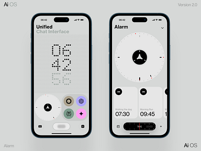Ai OS 2.0 dashboard data design homepage interface ios iphone mobile news ui