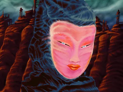 "Mikoko" airbrush art branding cartoon color pencil comic design draw dream horror illustration manga music portrait vintage water ink