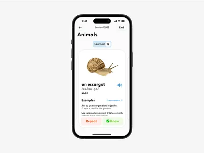 Language learning iOS app concept appdesign design ed educationapp ios learning mobile ui uxui
