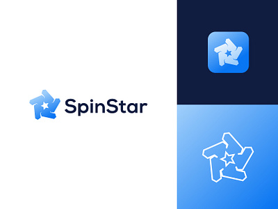 SpinStar, Startup, Search, Data, Insight, AI Logo, Star, Web3 abstract logo ai logo branding creative logo data logo logo logo branding logo design logomark minimal logo minimalist logo modern logo saas logo search logo spin logo spin star logo star logo startup logo tech logo web3 logo