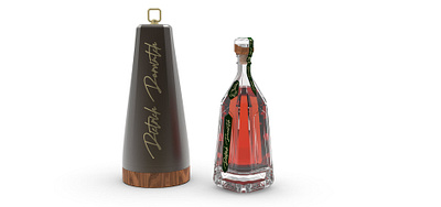 Dietrich Dorvintch Whiskey - Single Malt 26 Years 3d 3d design 3d modeling bottle design brand identity branding graphic design industrial design labeling liquor packaging product design whiskey