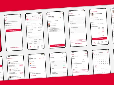 Appointment appointment calendar red ui