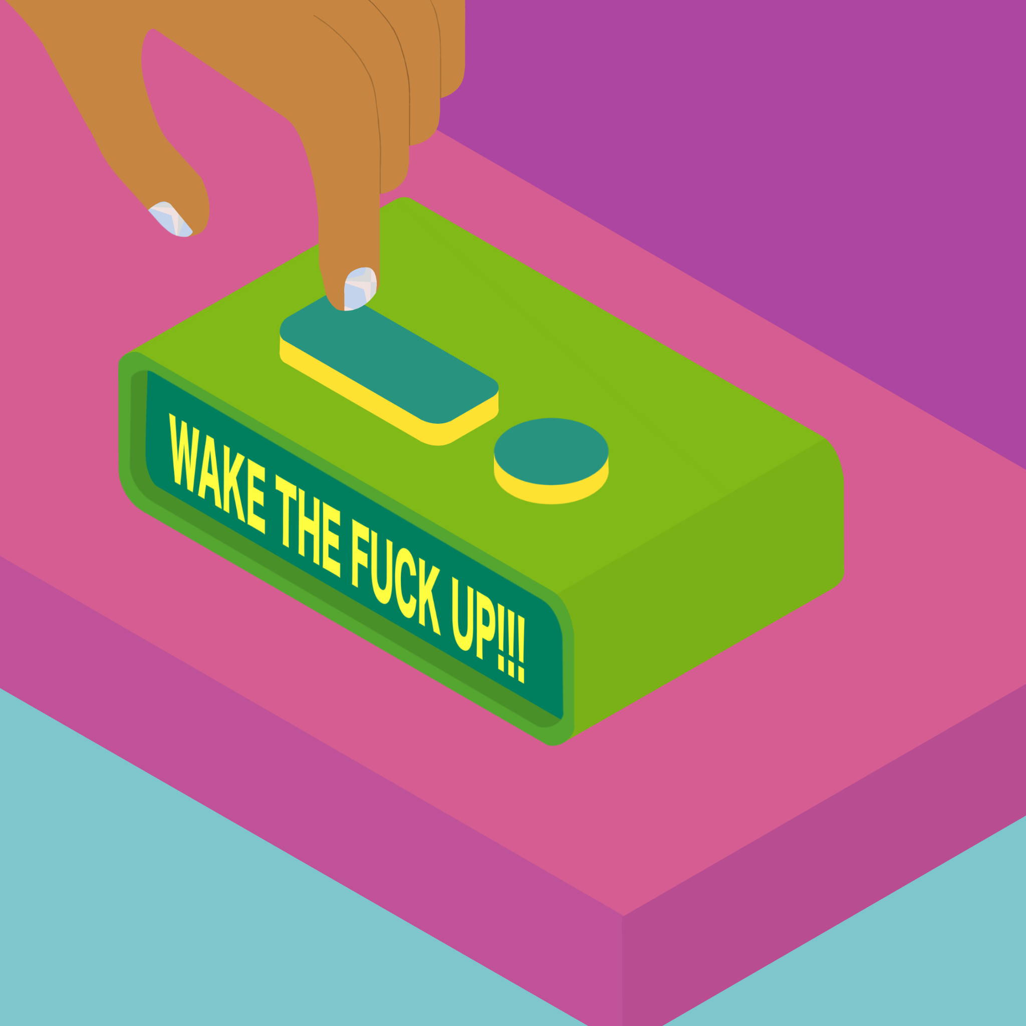 Wake Up Call 3d 3d illustration alarm art artwork design design concept graphic design illustration isometric isometric art isometric illustration procreate