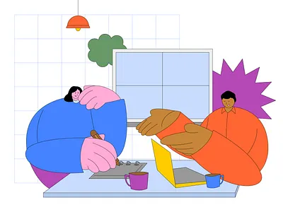 Manager Feedback art branding design graphic design illustration logo man manager feedback plants ui vector